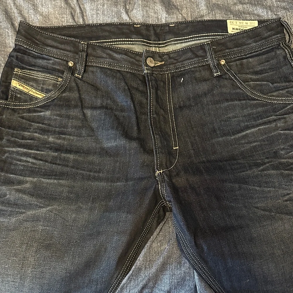 Diésel krooley Men's Deep Indigo Slim Jeans - Picture 1 of 10